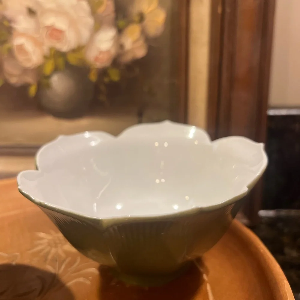 VTG Japanese Lotus Rice Bowls (x2)